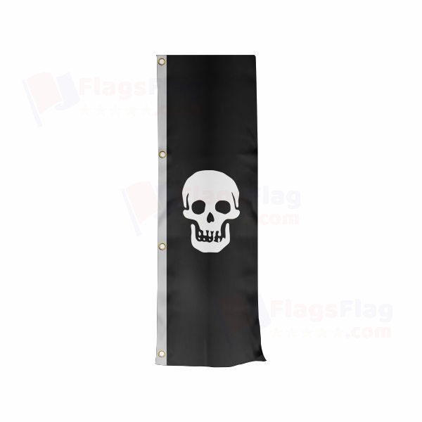 Pirate Death Vertically Raised Flags