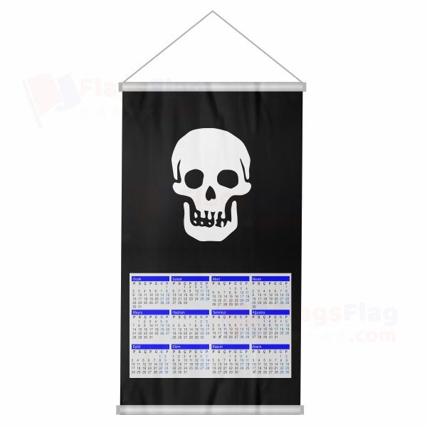 Pirate Death Woven Fabric Digital Printing Calendar