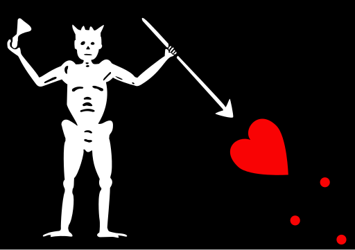 Pirate Flag of Blackbeard (Edward Teach)