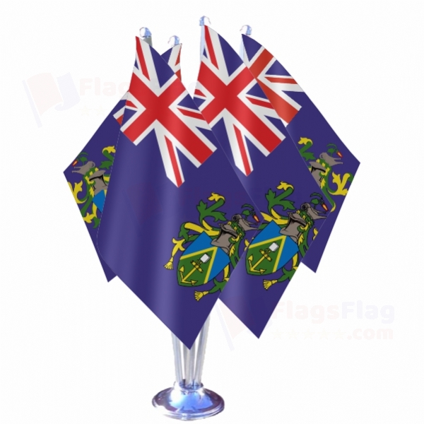 Pitcairn islands Quadruple Table Flag