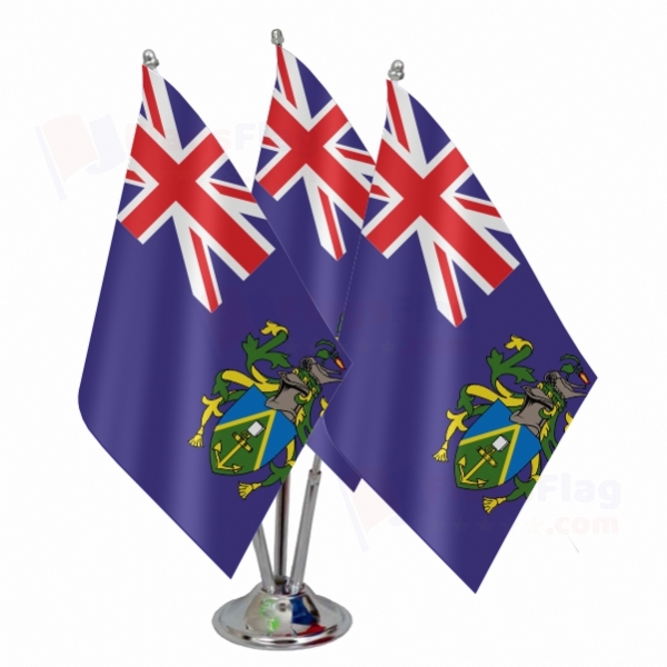 Pitcairn islands Triple Table Flag