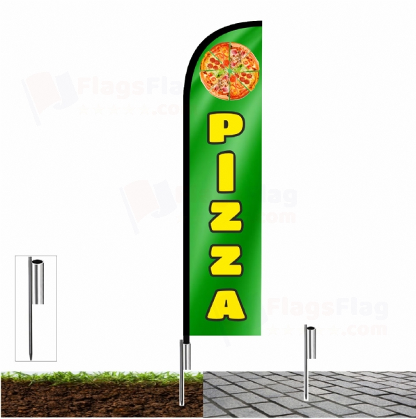 Pizza Fishing Rod Flag