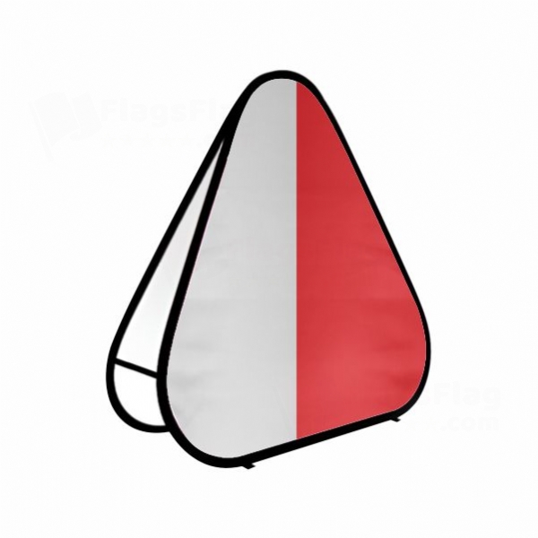 Province Of Kurhessen Triangle Fabric Banner Display Stands