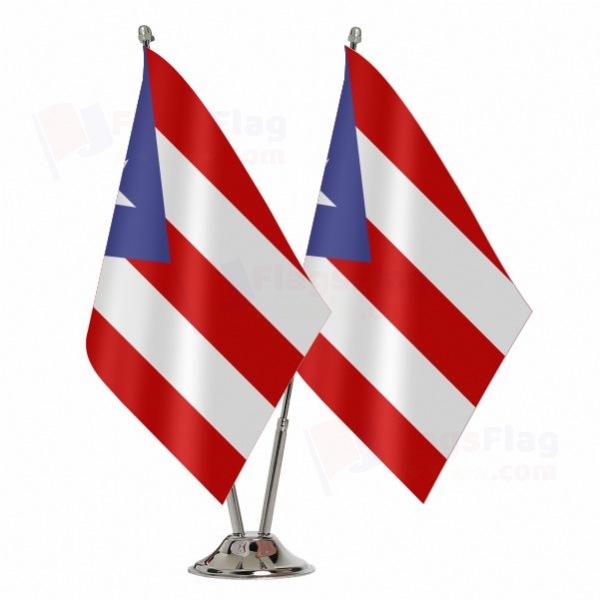 Puerto Rico Binary Table Flag