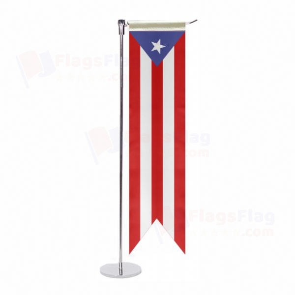 Puerto Rico L Table Flag