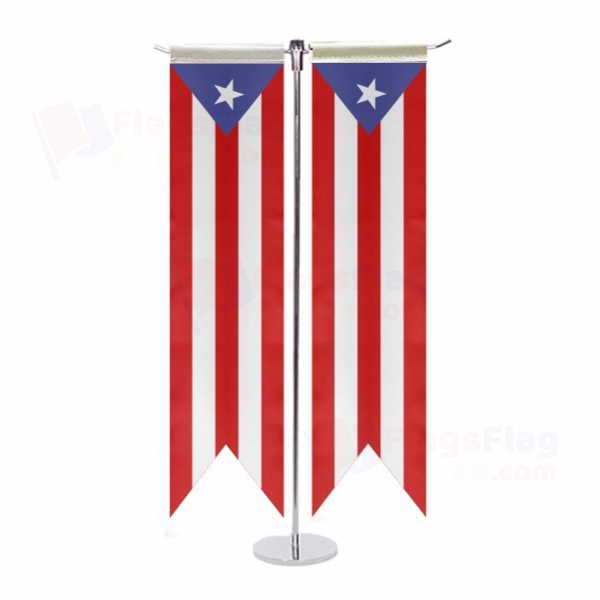 Puerto Rico T Table Flag