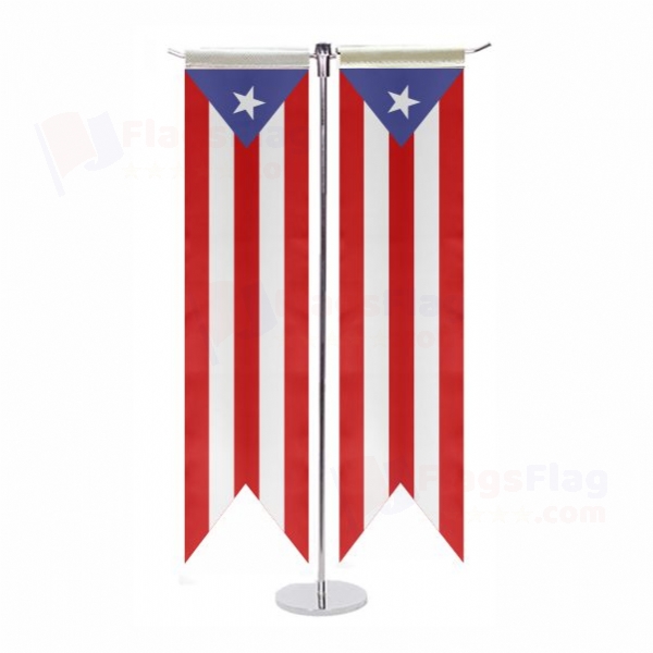 Puerto Rico T Table Flags