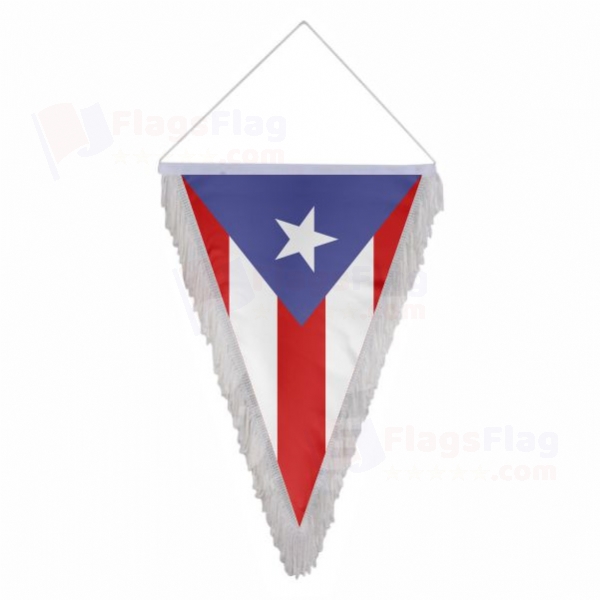 Puerto Rico Triangle Fringed Streamers