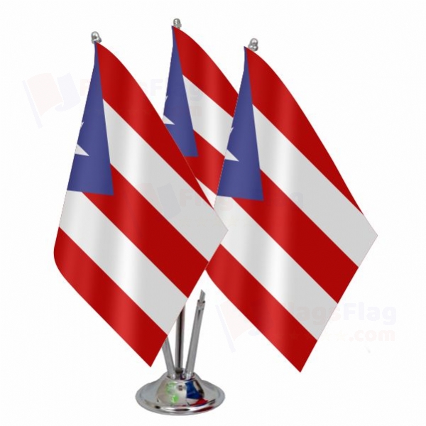 Puerto Rico Triple Table Flag
