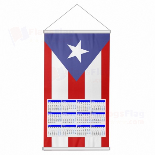 Puerto Rico Woven Fabric Digital Printing Calendar