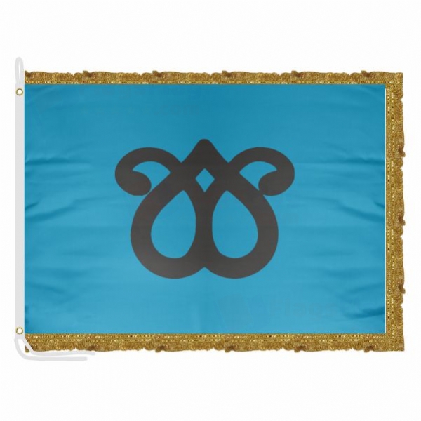 Qara Qoyunlu Satin Office Flag