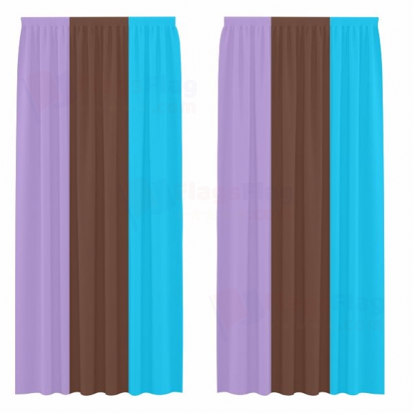 Rainbow Androsexual Digital Printed Curtains