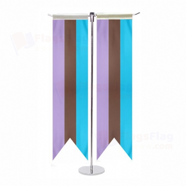 Rainbow Androsexual T Table Flag