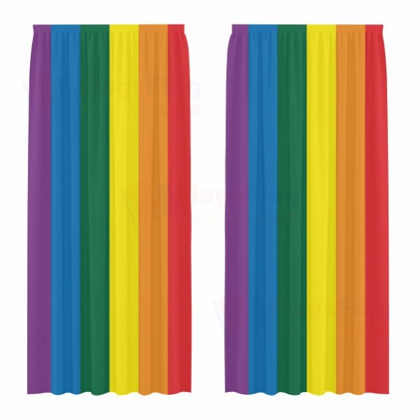 Rainbow Gay Pride Digital Printed Curtains