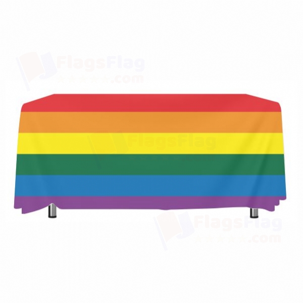 Rainbow Gay Pride Tablecloth Models
