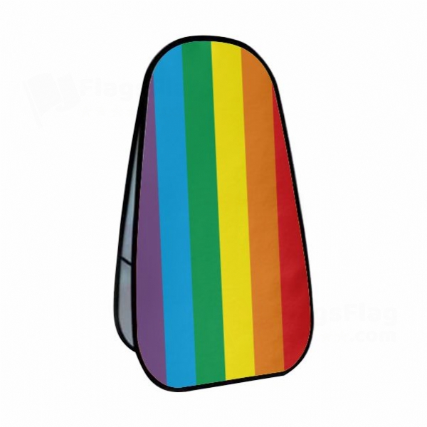 Rainbow Gay Pride Vertical Cloth Banner Display Stands