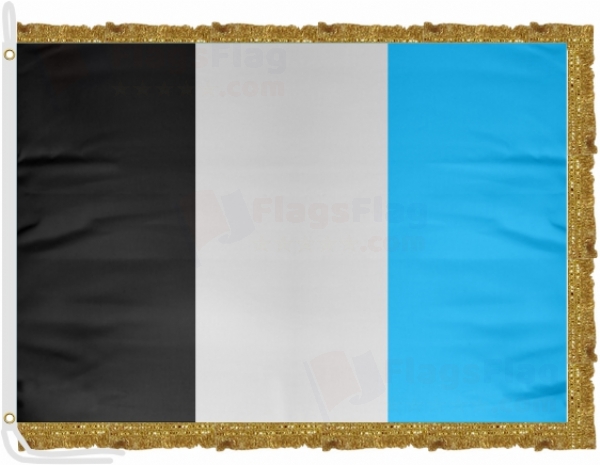 Rainbow Mascic Satin Office Flag