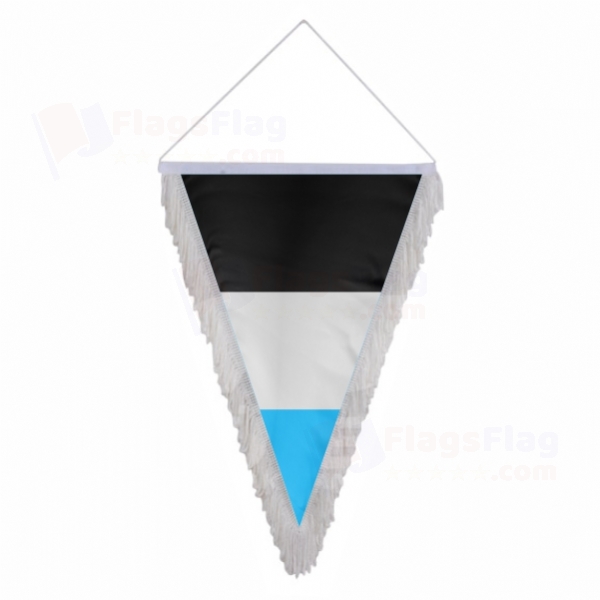 Rainbow Mascic Triangle Fringed Streamers