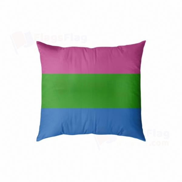 Rainbow Polysexuality Digital Printed Pillow Cover
