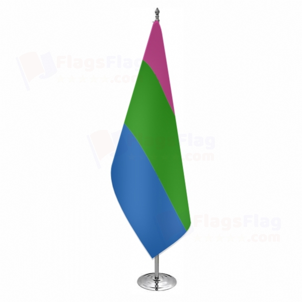 Rainbow Polysexuality Office Flag Rainbow Polysexuality Office Flags