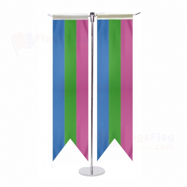 Rainbow Polysexuality T Table Flag