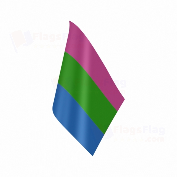 Rainbow Polysexuality Table Flag