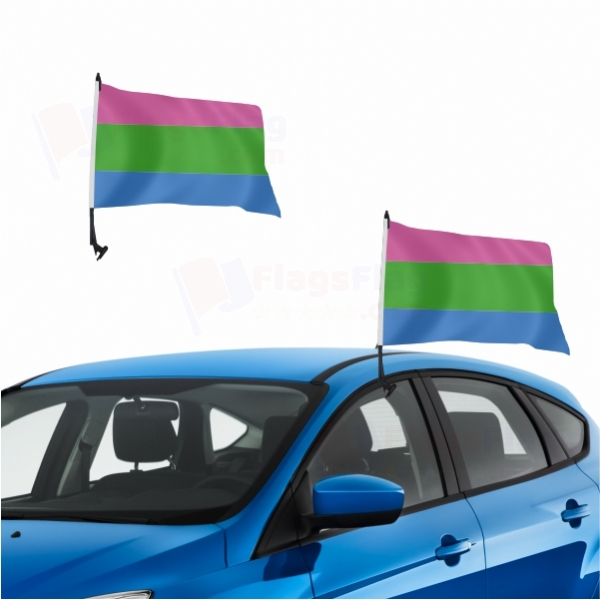 Rainbow Polysexuality Vehicle Convoy Flag