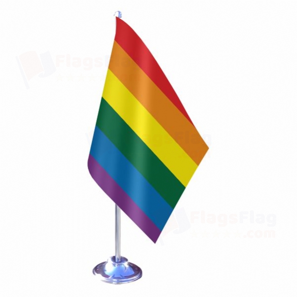 Rainbow Single Table Flag