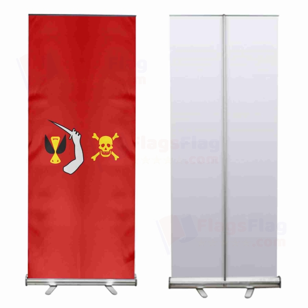 Red Christopher Moody Roll Up Banner