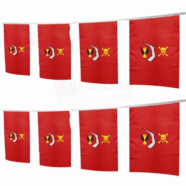 Red Christopher Moody Square String Flags