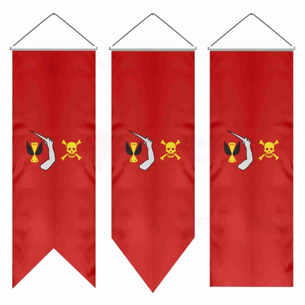 Red Christopher Moody Swallowtail Flags