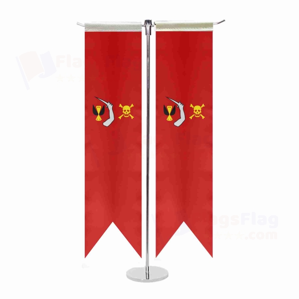 Red Christopher Moody T Table Flags