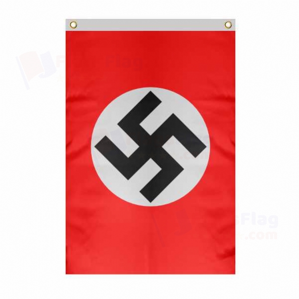 Reich Large Size Flag Hanging on Building
