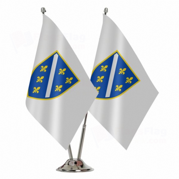 Republic of Bosnia and Herzegovina Binary Table Flag