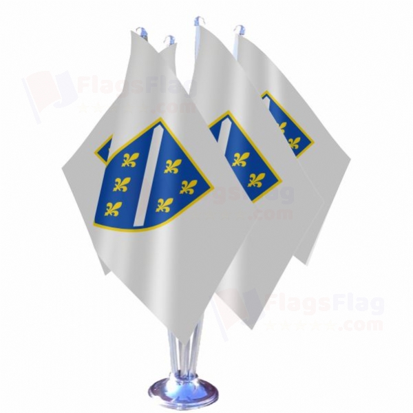 Republic of Bosnia and Herzegovina Quadruple Table Flag