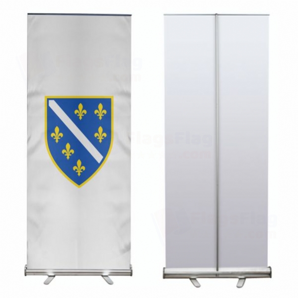 Republic of Bosnia and Herzegovina Roll Up Banner