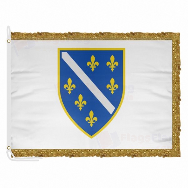 Republic of Bosnia and Herzegovina Satin Office Flag