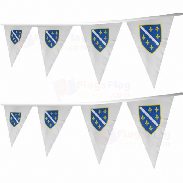 Republic of Bosnia and Herzegovina Stringed Triangle Flag