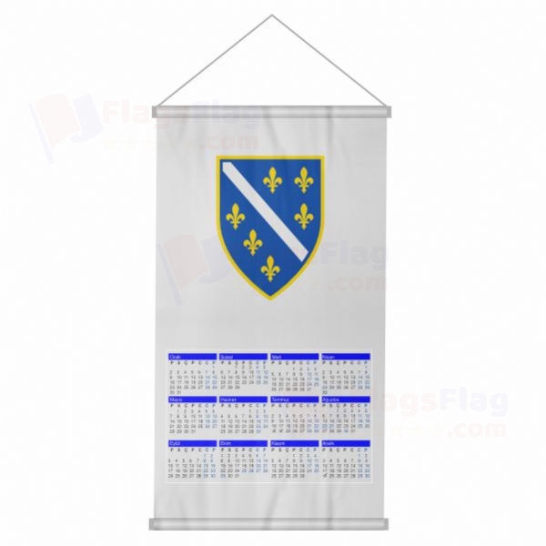 Republic of Bosnia and Herzegovina Woven Fabric Digital Printing Calendar