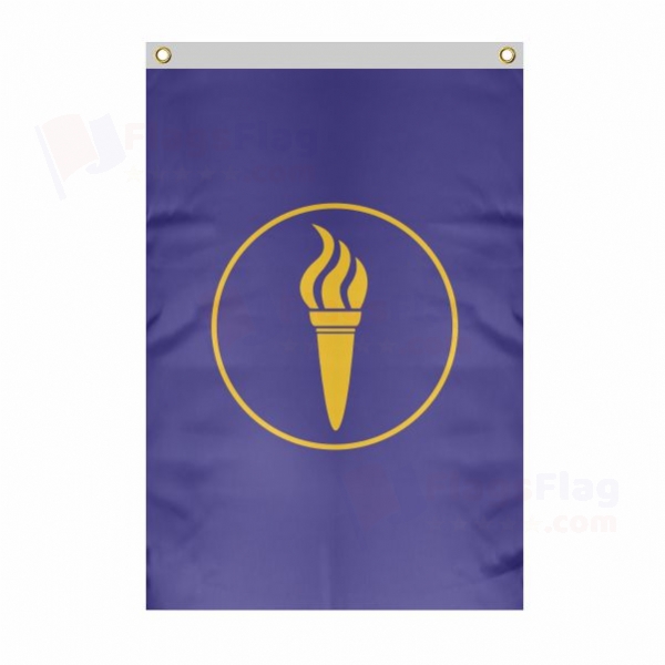 Republic of Minerva Large Size Flag Hanging on Building