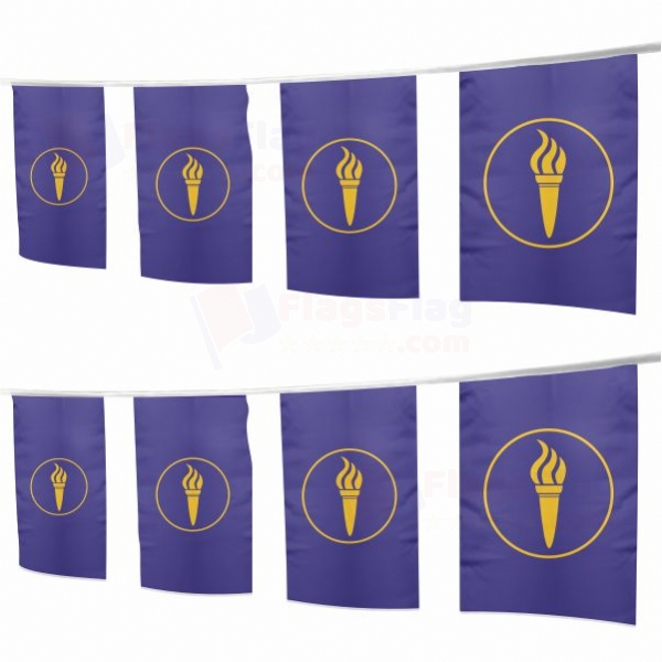Republic of Minerva Square String Flags
