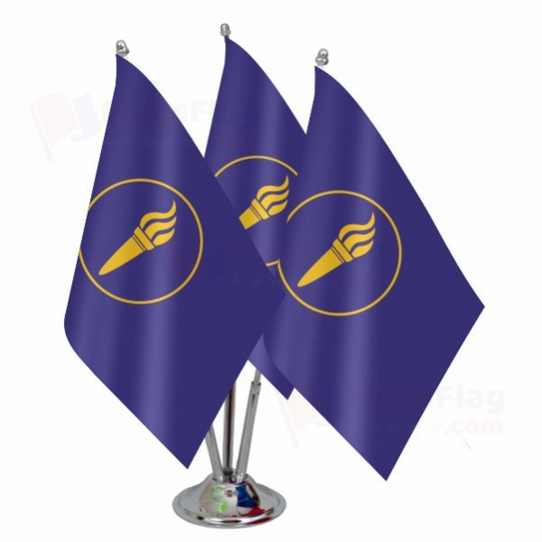 Republic of Minerva Triple Table Flag
