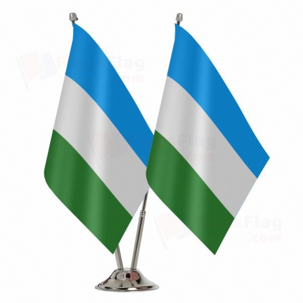 Republic of Molososia 2 Table Flags