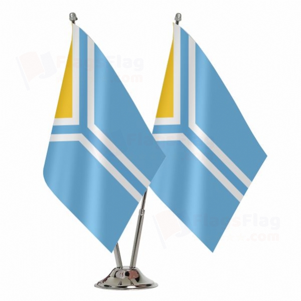 Republic of Tuva Binary Table Flag