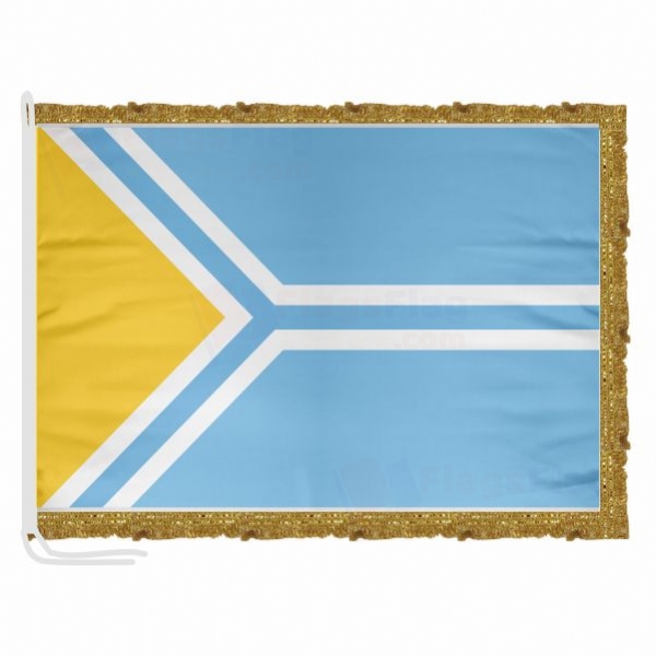 Republic of Tuva Satin Office Flag