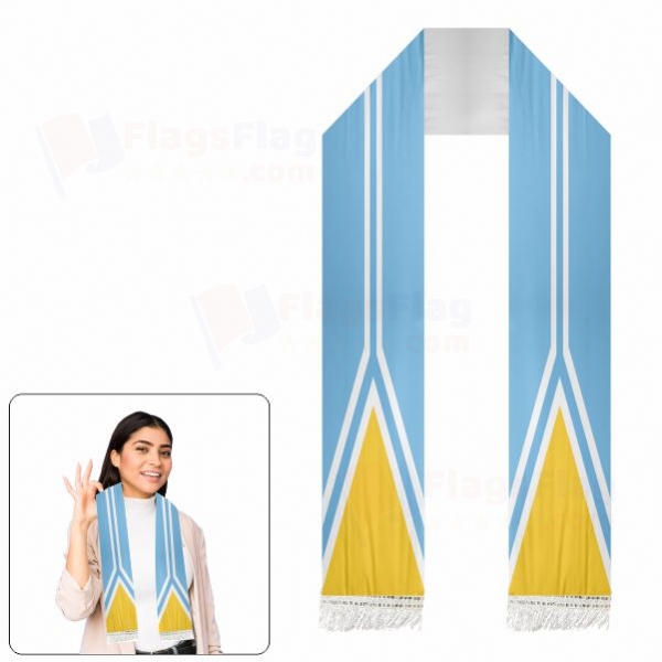 Republic of Tuva Scarf Digital Printing