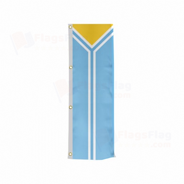 Republic of Tuva Vertically Raised Flags