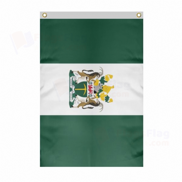 Rhodesia Large Size Flag Hanging on Building