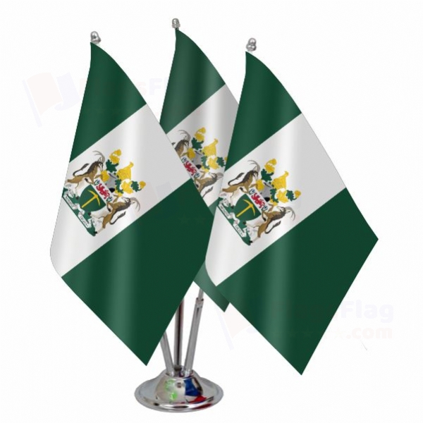 Rhodesia Triple Table Flag