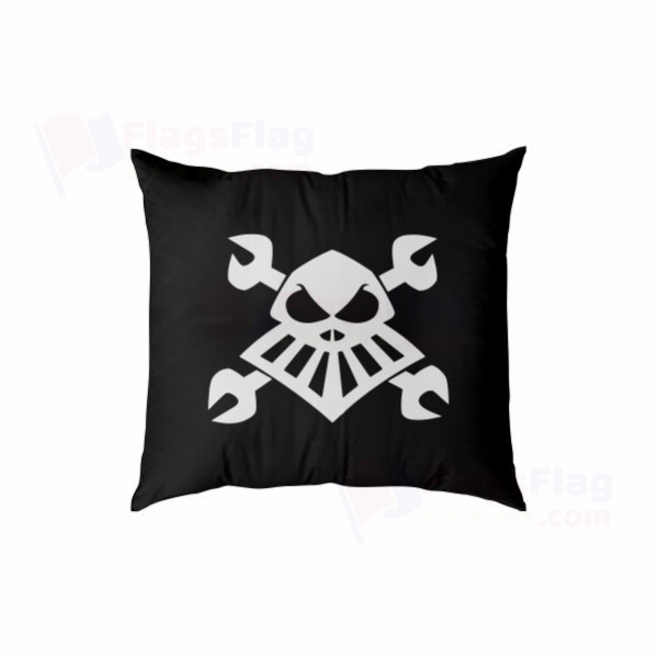 Robot Pirate Digital Printed Pillow Cover